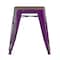 Flash Furniture 4 " Purple Metal Stool with Wood Seat, PK4 ET-BT3503-18-PR-WD-GG - alternate 7